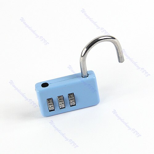 Mini Combination Luggage Suitcase 3 Digit Number Security Cable Lock Padlock