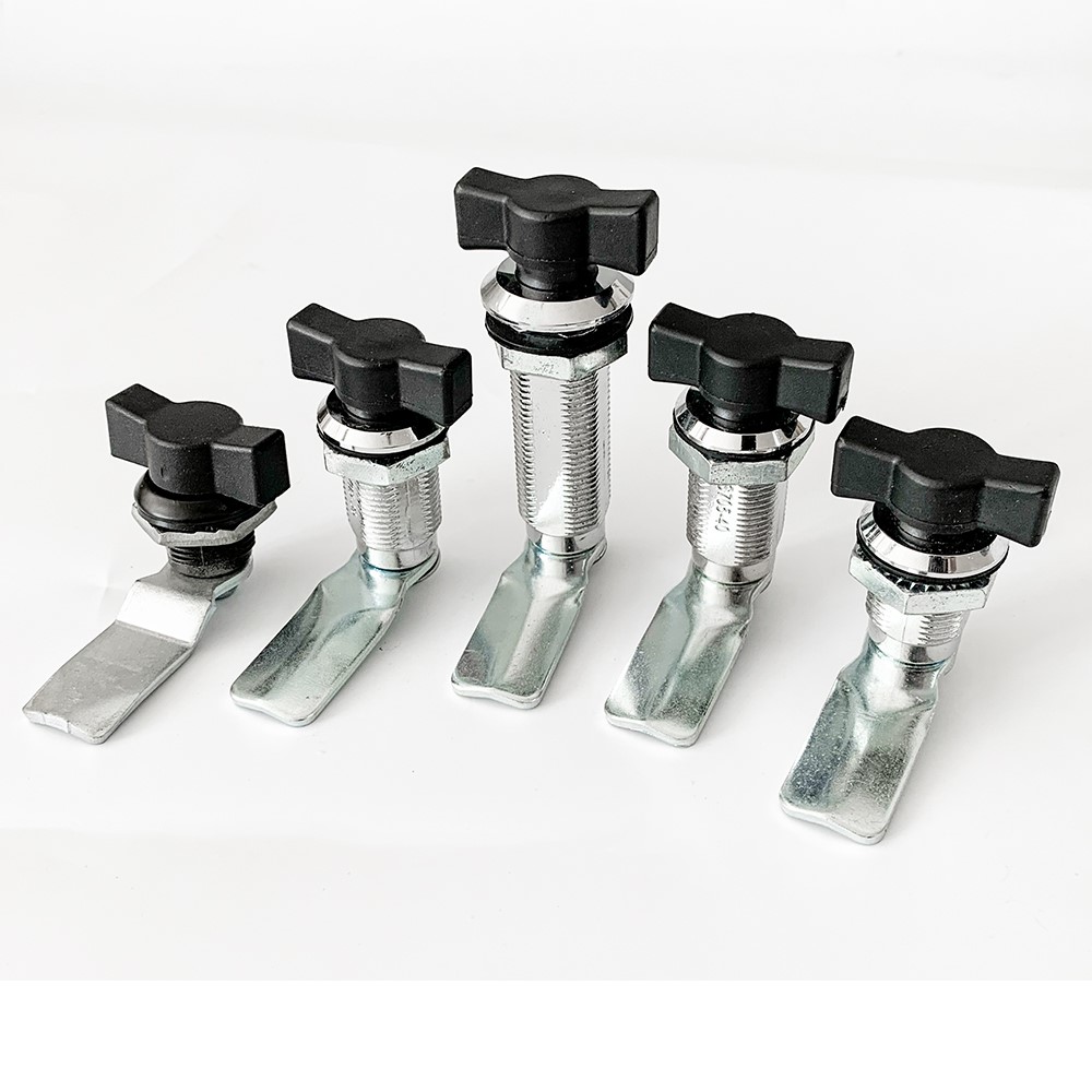 XJJ-MS714-2 Elektrische Kast T-Handvat Turnkey Lock Ms722 Ijzeren Plaat Schakelaar Kastdeur Double Wing Lock