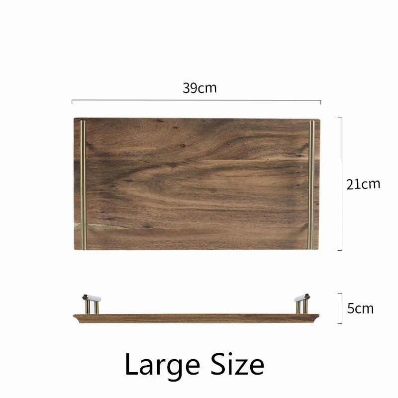 Rectangle Japanese style Wooden Plate Cake Dessert Pastry Exhibition Hall Display Tray Fruit Tray Restaurant Sushi Plate