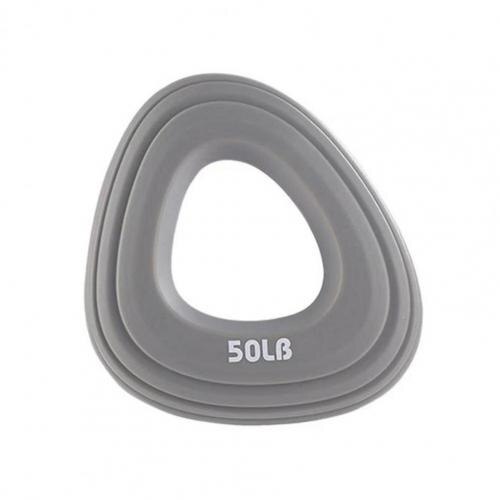 Hand Gripper Flexible Elastic Strengthener Silicone Triangular Finger Gripper Trainer for Office People эспандер динамометр: Gray