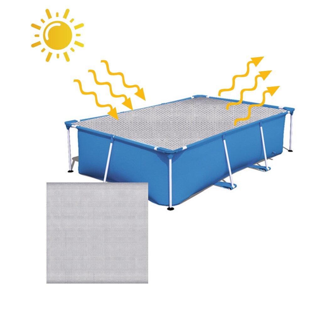 Zwembadafdekking beschermend lichtgewicht regenbestendig zwembadafdekking regenbestendig bovengronds tuin schoon houden lichtgewicht gemakkelijk te gebruiken opvouwbaar: Reguliere versie
