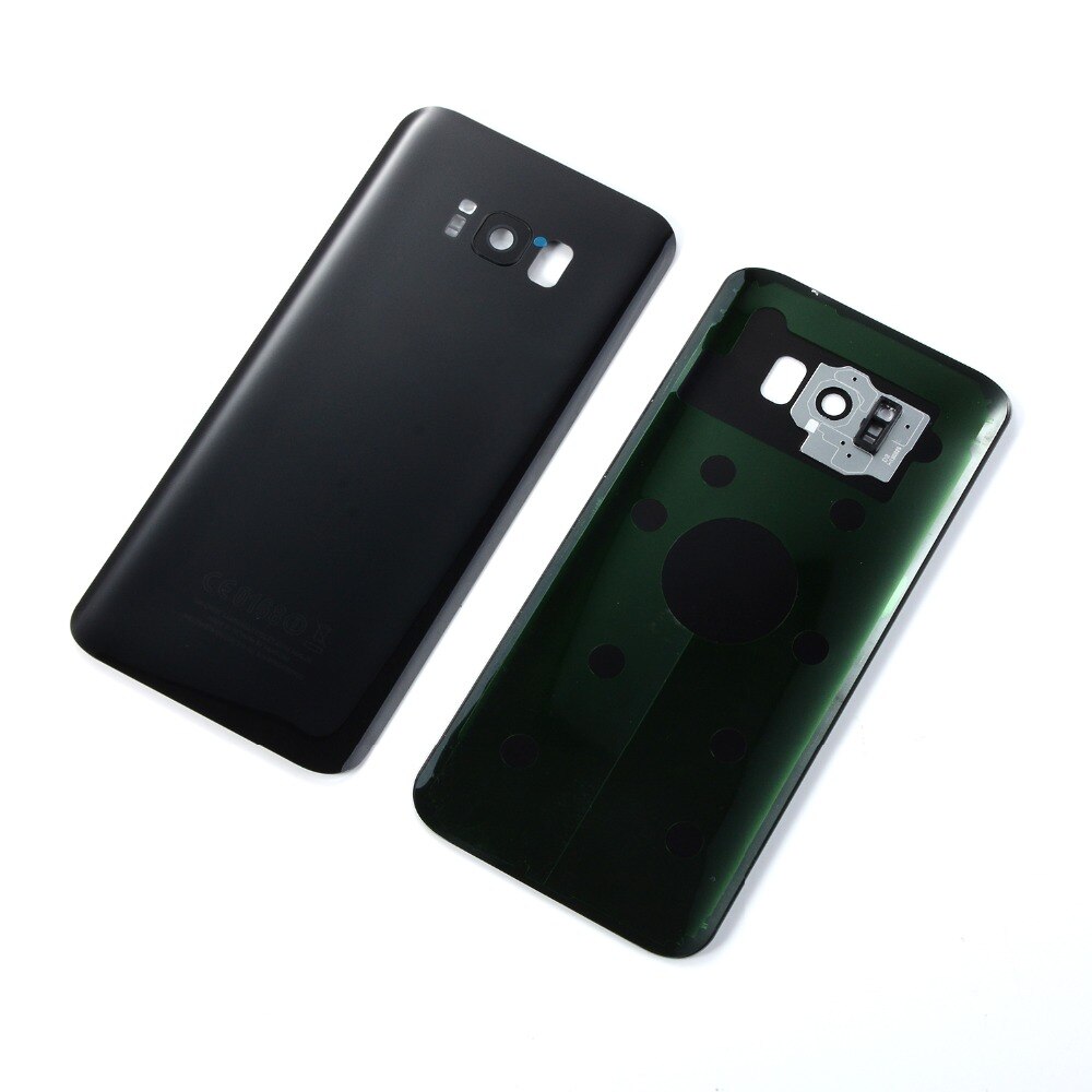 For Samsung S8 G950F S8+ S8 Plus G955F Housing Battery Glass Back Cover+Camera Lens Cover+Sticker+logo