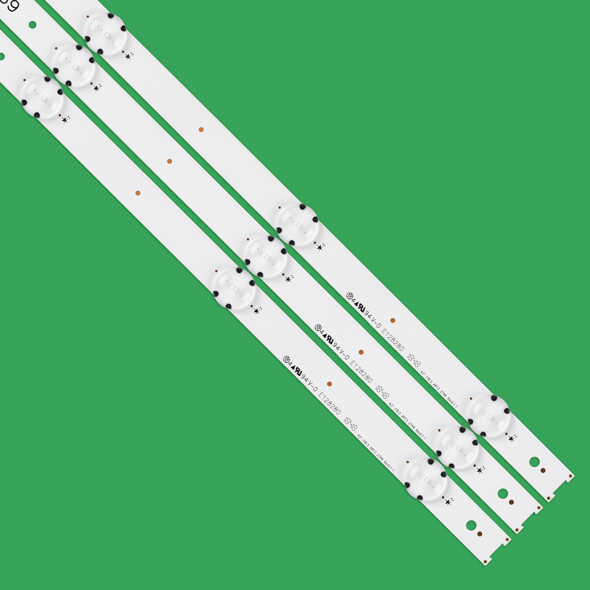 Led strip til  lg 43 uh 610a 43 uh 603v 43 uh 6030 ud 43 uh 630v lc430 dge fj  m2 43 &quot;  v16.5 kunst 3 2744 rev 0.1 6916l-2744a 43 uh 620v 43 uh 610t