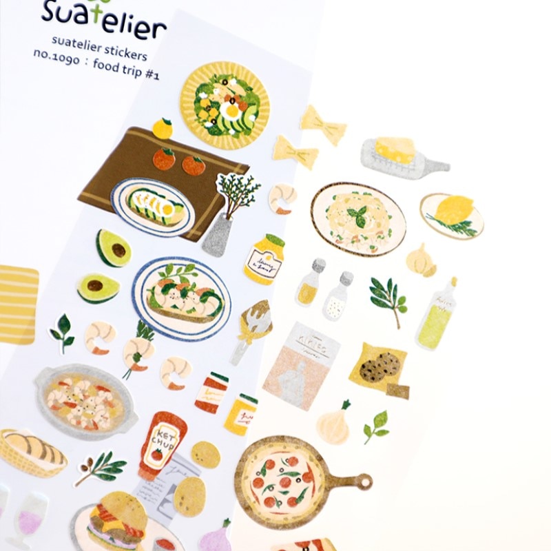 Italy food trip scrapbooking stationery stickers p... – Grandado