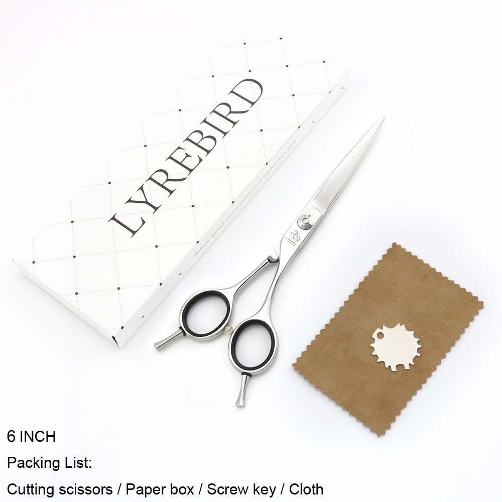 Sawing Hair Shears Dry hair cutting scissors Serrated blade 6 6.5 7 INCH Sawing blade Lyrebird HIGH CLASS: 6 INCH box