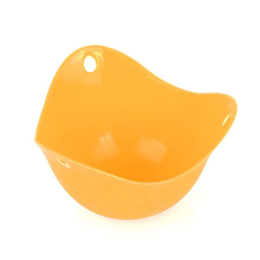 4pc/1pc Egg Poachers Silicone Egg Cooker Kitchen Tools Pancake Cookware Bakeware Steam Eggs Plate Tray Healthy Egg Pancake: Orange