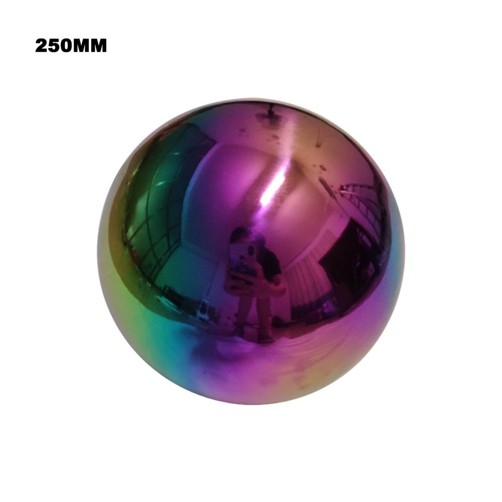Bola de acero inoxidable brillante para decoración del hogar, Bola de espejo esférico de 20cm /25cm/30cm, Bola de decoración de jardines: 250mm