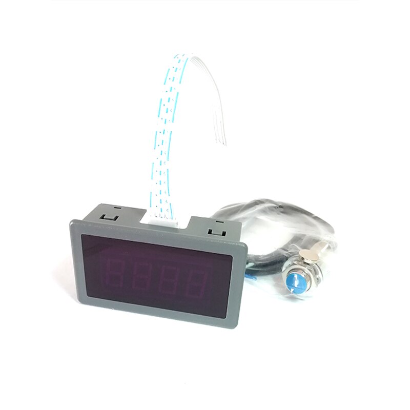 Blue LED RPM Tachometer＋NPN Hall Proximity Switch Sensor 3 Wires