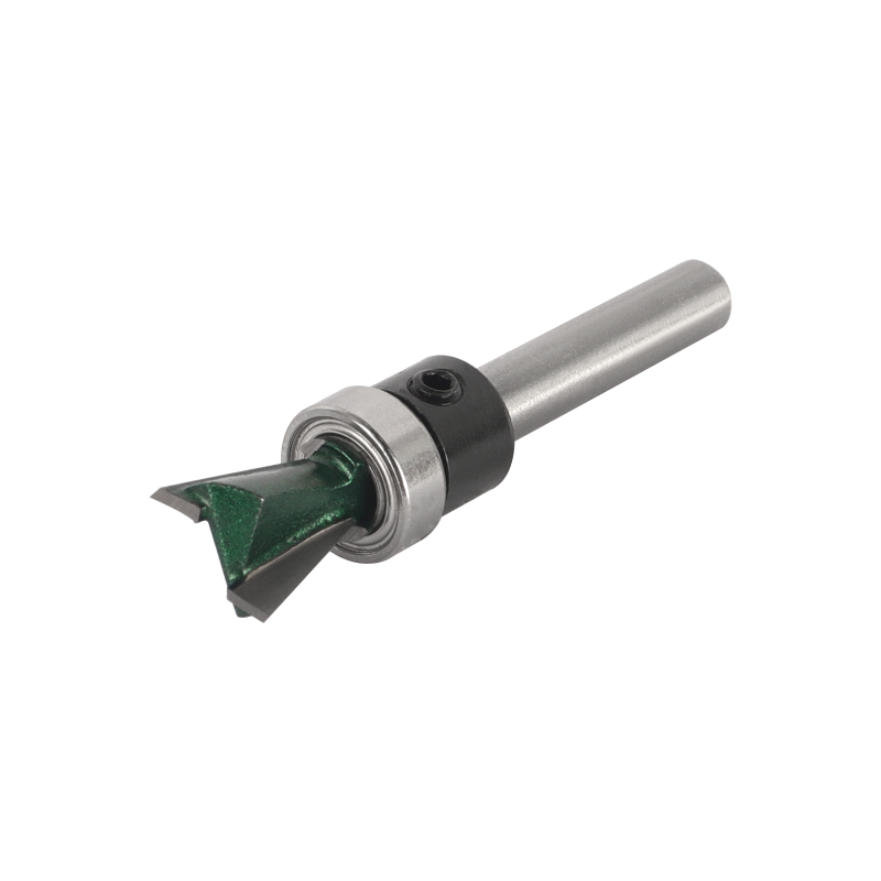 Brocas enrutadora de rodamiento inferior de broca de cola de milano de 6MM, 6,35 MM y 8MM para fresa de carburo para carpintería, fresa frontal de broca de madera