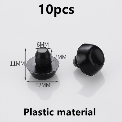 10pcs Silicone Stem Bumpers Screws Hole Plugs Anti collision Embedded Soft for Cabinet Doors and Drawers Anti-slip Foot Pad: 12mm