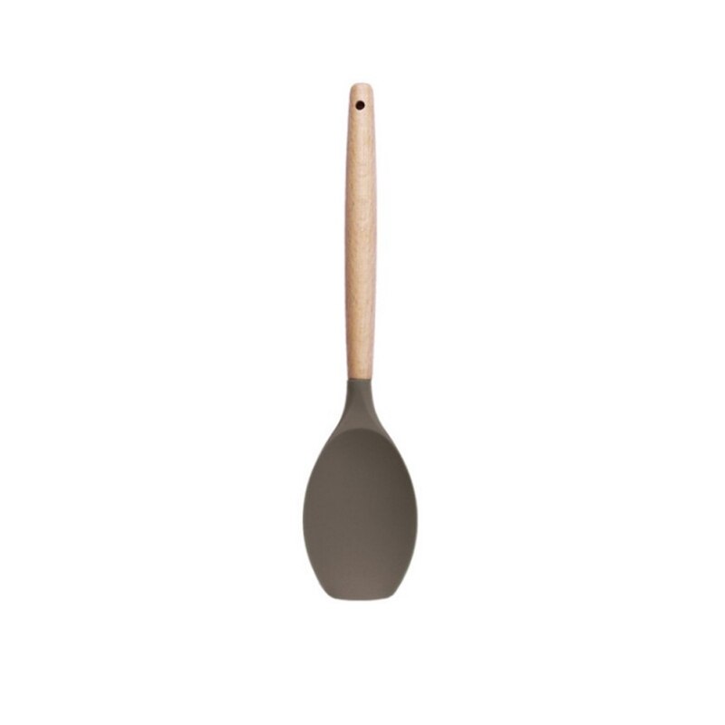 1pc- dreje silikone køkkensæt suppeske køkkenredskaber madlavning non-stick køkkentilbehør: Spatel