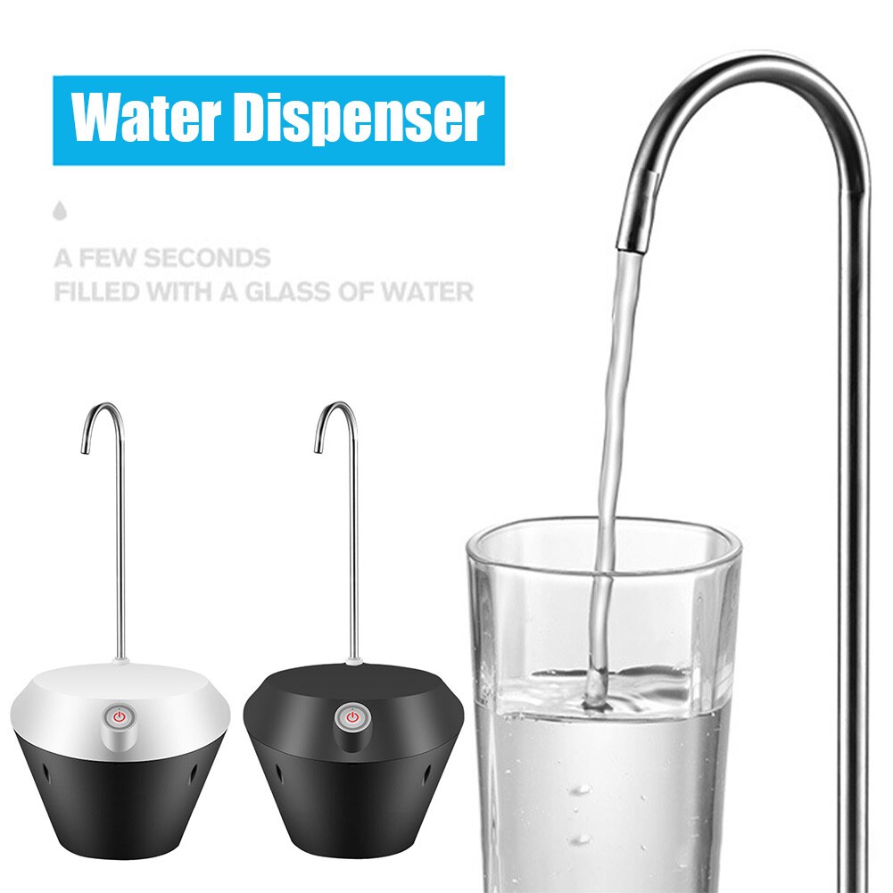 Home Stainless Steel Electric Automatic USB Charging With Platform Water Dispenser Comfort Fountain Bottle Pump Easy Install