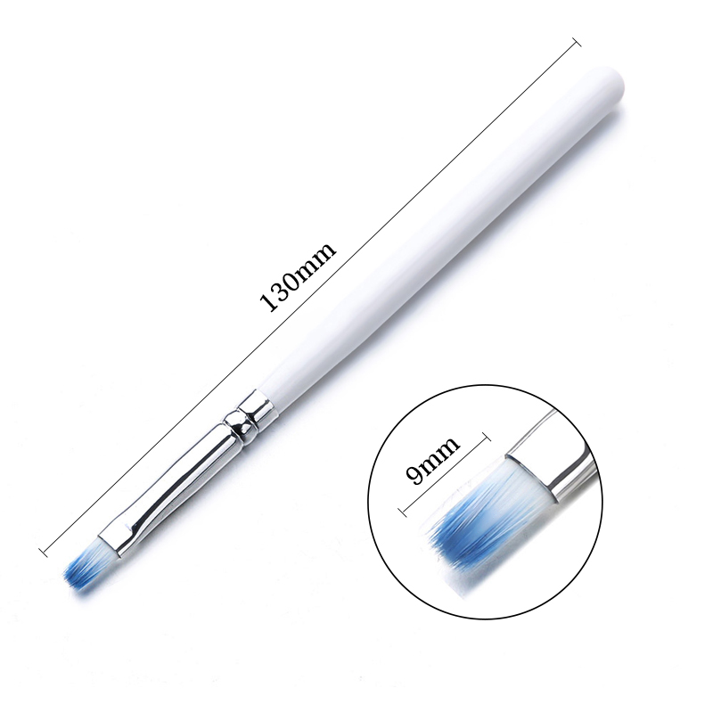 14 Größen Nail Art Pinsel Metallgriff Nail Liner Pinsel Streifenmuster Malpinsel Acryl UV Gel Verlängerung Zeichnung Schnitzstift: YELLOW