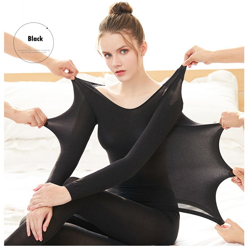 Thermal Underwear for Women Long Johns Set Top & Bottom Base Layer Thermals for Women lightweight but warm Female underwear