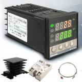 caldo LCD PID Regolatore di Temperatura di REX-C100 impostato + max.40A SSR K Termocoppia