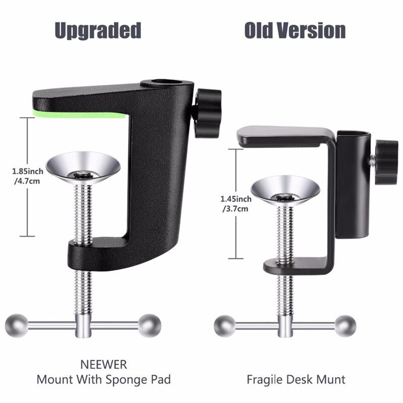NB-35 Microfoon Suspension Arm Stand Clip Holder En Tafel Montage Klem Pop Filter Voorruit Masker Shield Clip Kit