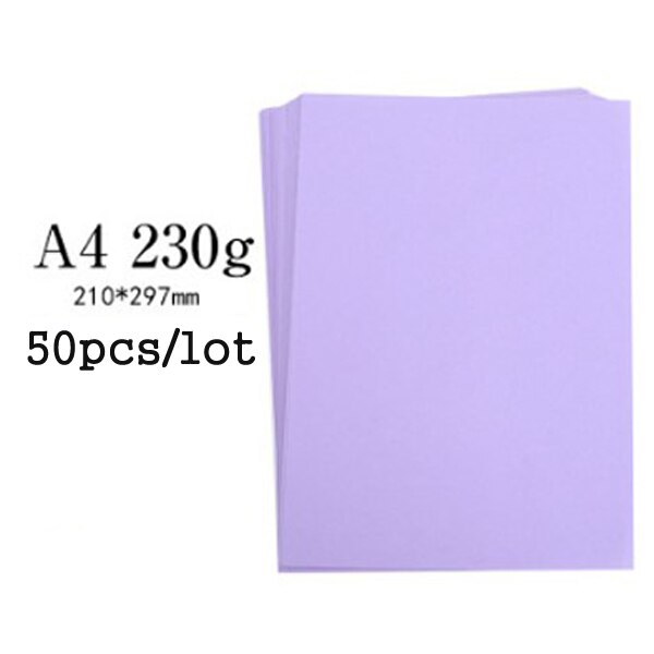 A4 Size 50 Pcs Thick Hard 230gms Cardboard Cutting Paper Paperboard DIY Painted Scrapbooking Greeting Card Paper Decorative: 5