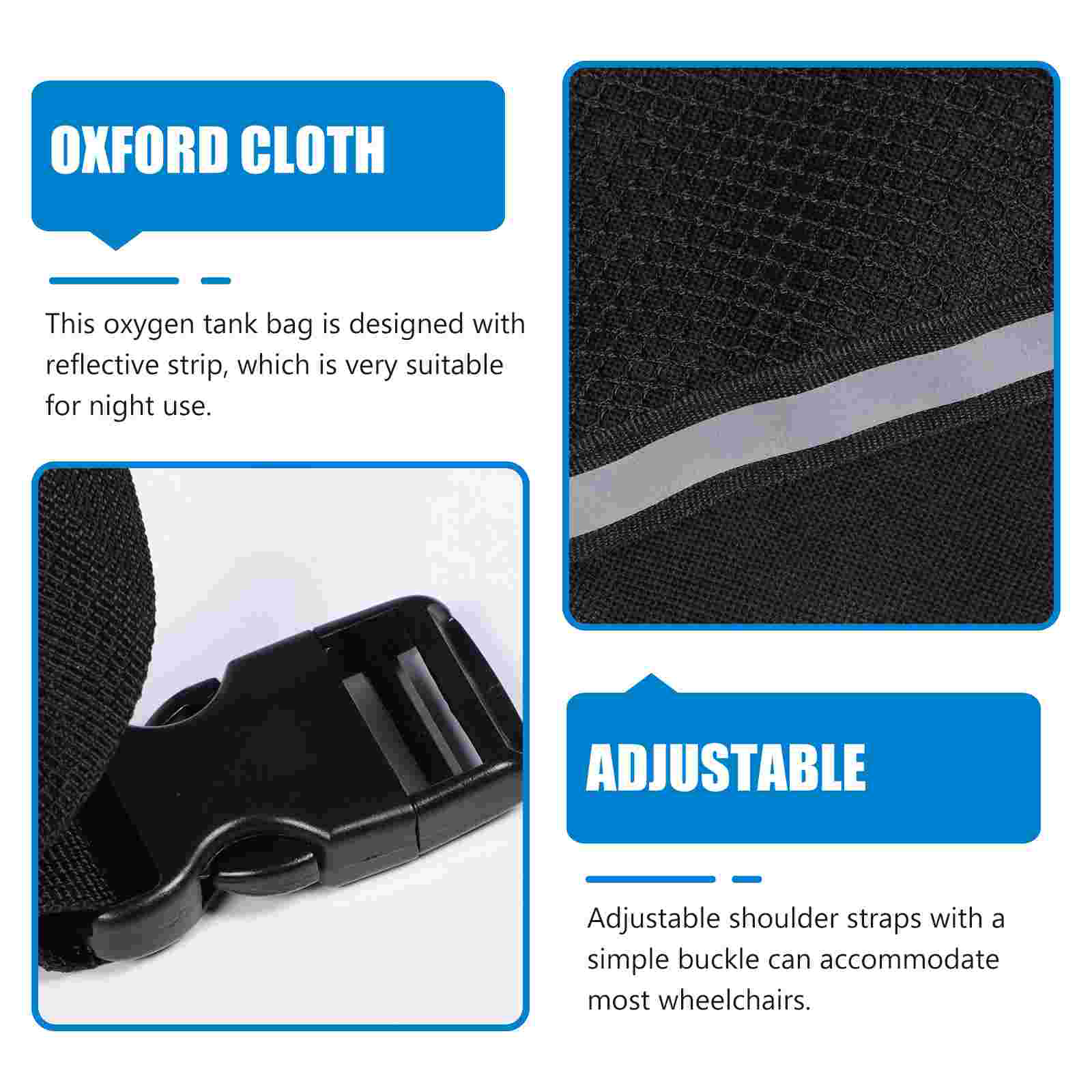 Oxygen Cylinder Holder Oxygen Tank Storage Bag Oxford Cloth Wheelchair Bag Oxygen Container