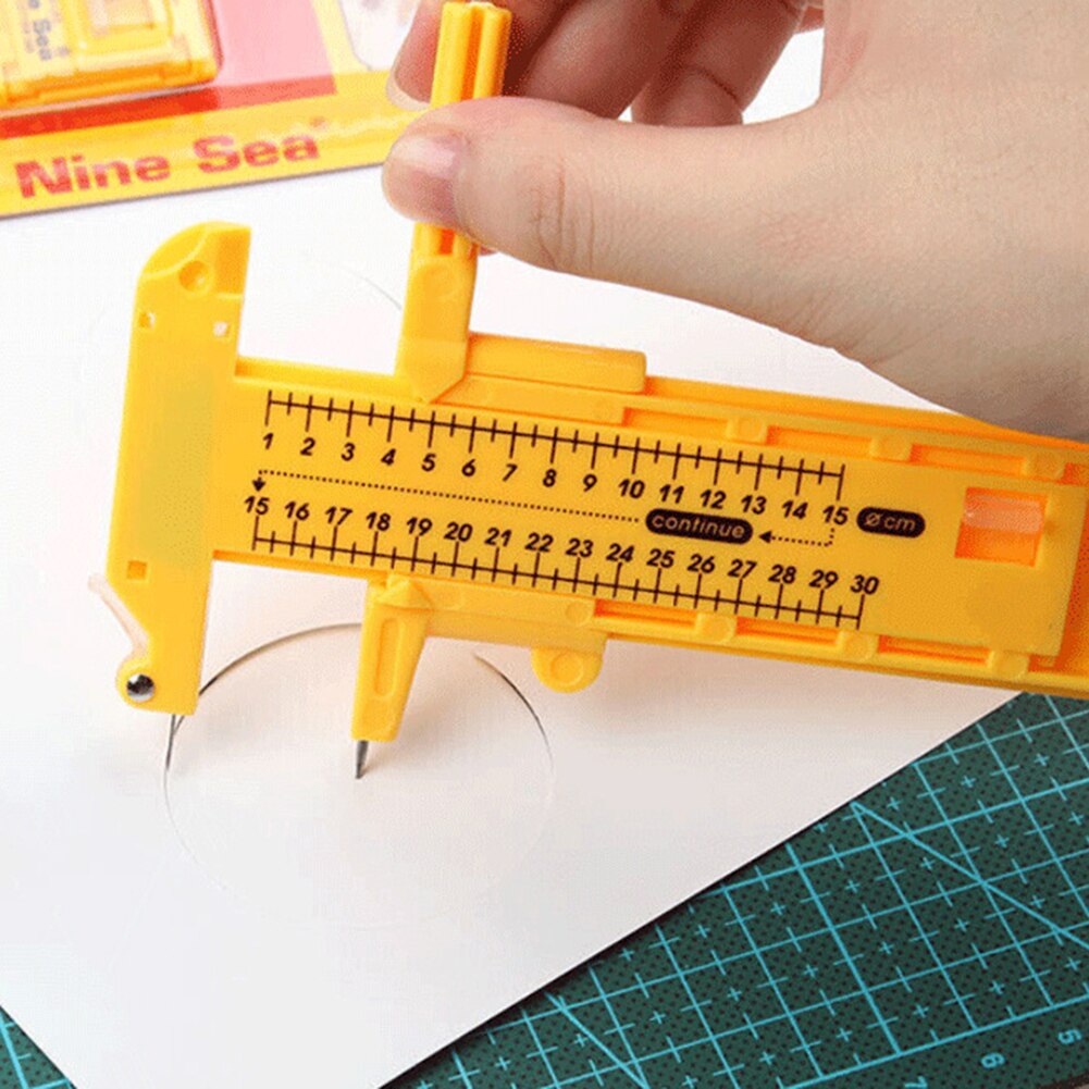Outil de découpe de dessin de boussole, modèle circulaire réglable, bricolage, graphique, dessin, accessoire fait à la main
