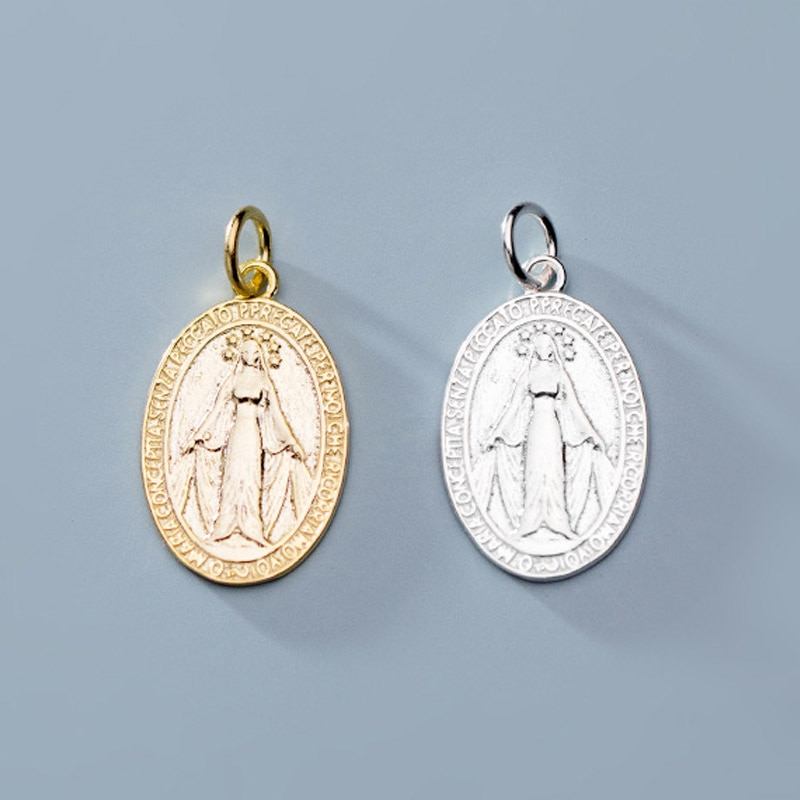 925 Sterling Silber REINE VON WUNDER Baumeln Charme 19mm Oval handgefertigt Halskette Silber Anhänger DIY Schmuck Machen
