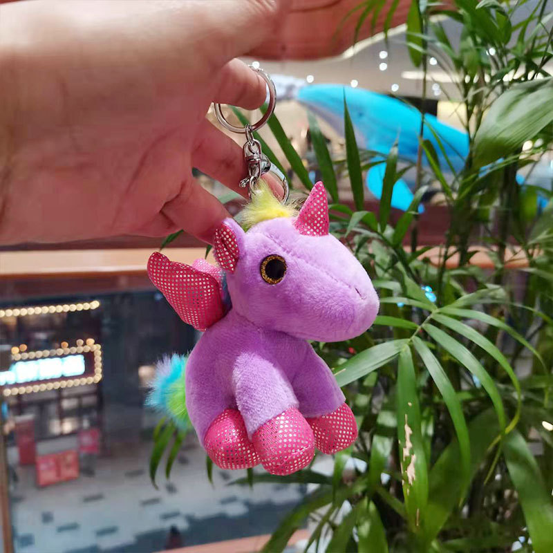 Cute Cartoon Animal Plush Keychain 15Cm Turtle Elephant Tiger Lion Hippo Raccoon Bulldog Bulldog Cat Penguin Monkey Plush Toy: D