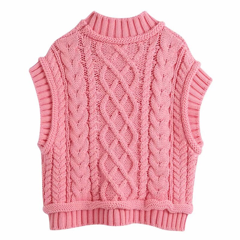 Fandy lokar søde o-hals sweatere kvinder criss cross sweater kvinder ærmeløse pullover sweatre kvindelige damer dvs.