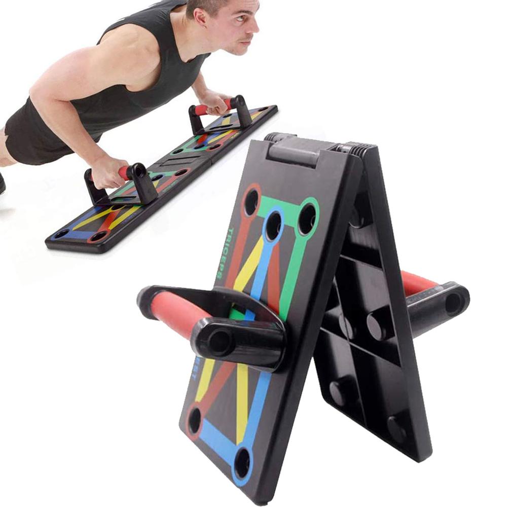 Push Up Board Body Building Fitness Exercise Tool Foldable Gym Training Workout Chest Muscle Push-Up Training Bracket