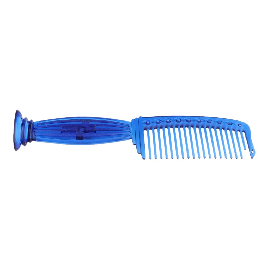 Peine de rastrillo de dientes grueso de plástico de 22cm, cepillo de peluquería para salón de masajes, cepillo para estilizar, peine de dientes anchos para desenredar y acicalar