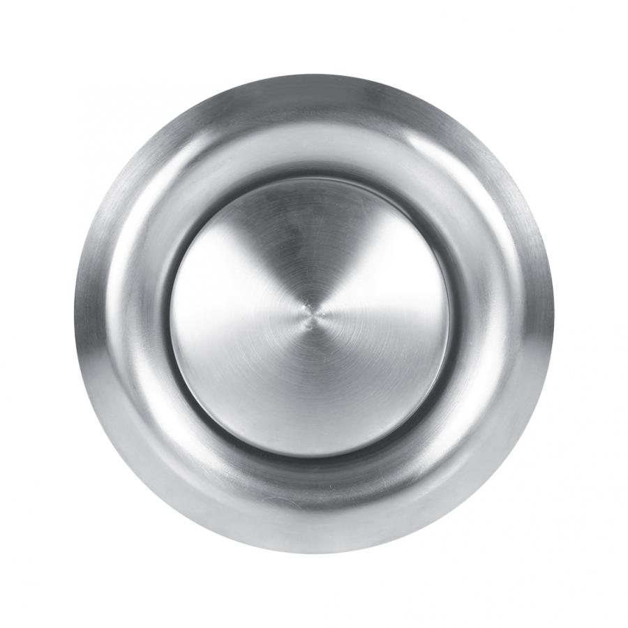 3 Sizes Adjustable Ceiling Home Stainless Steel Air Vent Round Ventilation Grille Duct Cover Exterior Wall Air Vent Grille: 100MM