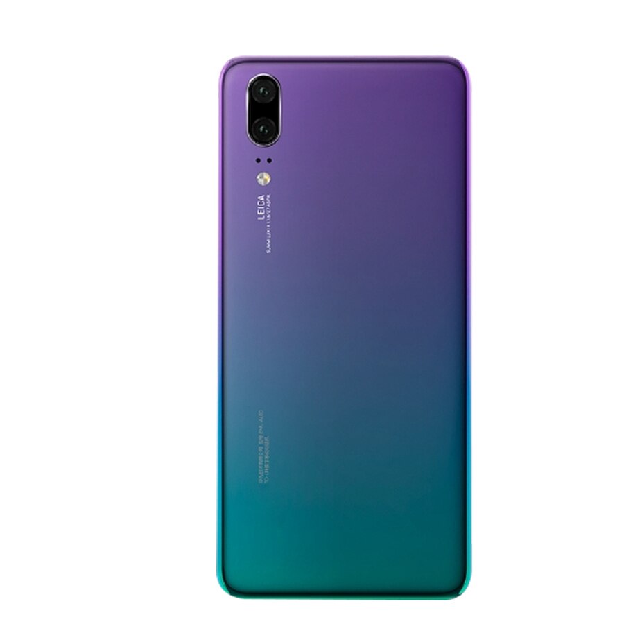 For Huawei P20 Back Battery Cover EML L29 L22 Back Glass Door Housing Case For Huawei P20 Battery Cover Rear Panel: Aurora With Lens