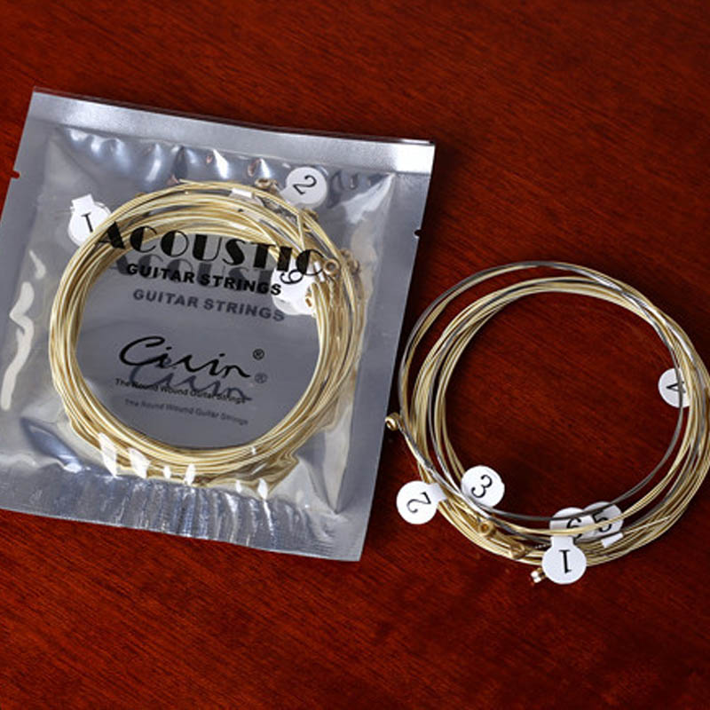 6Pcs/Set Acoustic Guitar Strings Nickel Plated Steel Practice Guitar String E-A For Acoustic Folk Guitar Classic Guitar