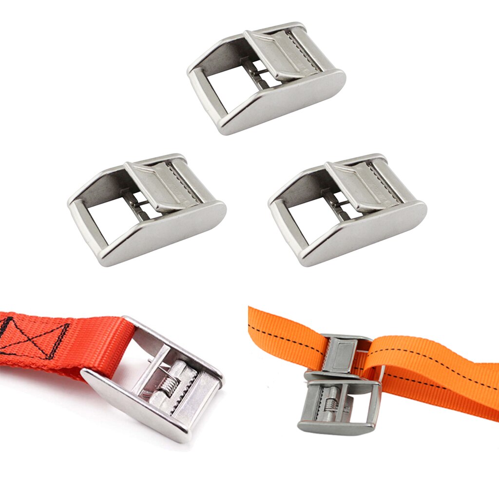 3 Pieces Lock Buckle Adjustable Side Release Clip For Belt Width 25.5mm Boat Buckle