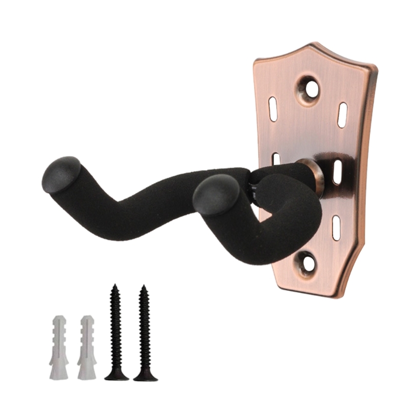 Metal guitar vægophæng guitarholder guitarophæng vægkrog holder stativ: Hvid