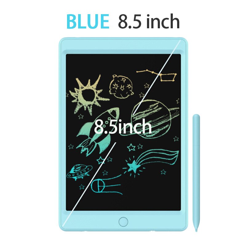 8.5 ''10" Lcd Schrijven Tablet Digitale Tekening Tablet Handschrift Pads Draagbare Elektronische Tablet Board Ultradunne Board voor Kids: 8.5 inch Blue