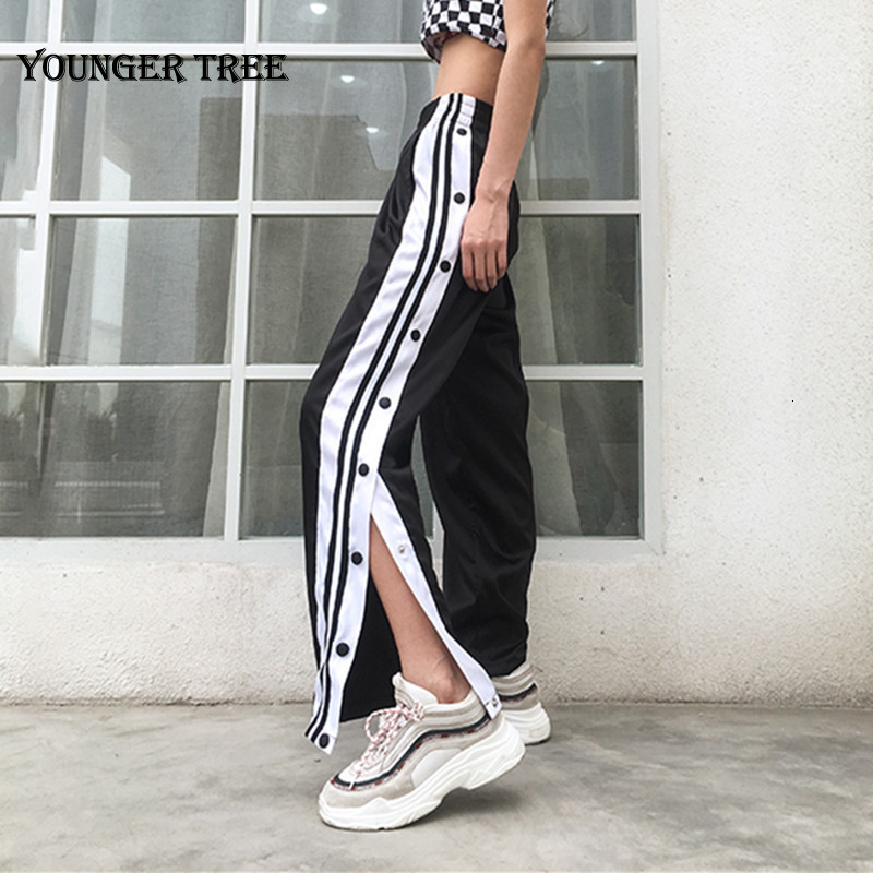 Mezclilla Pantalon Con Raya Al Costado Mujer Shein Pantalones De