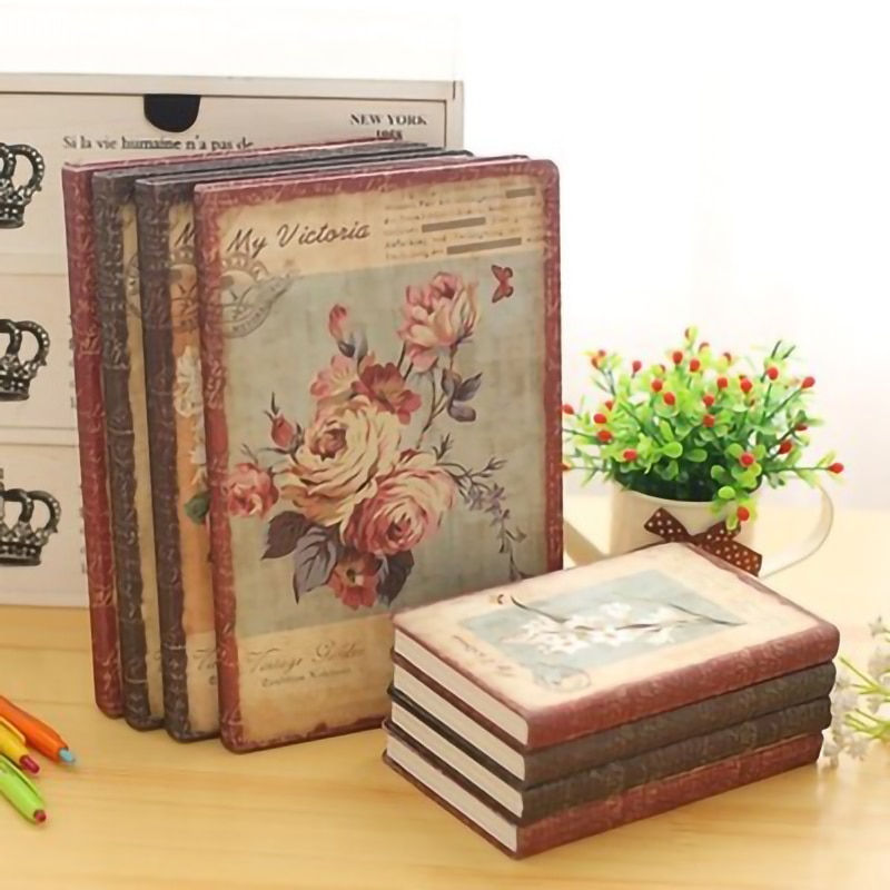 Rosas ilustraciones cuaderno Bloc de notas diario dibujo rosas lindas cuaderno de papel oficina material escolar