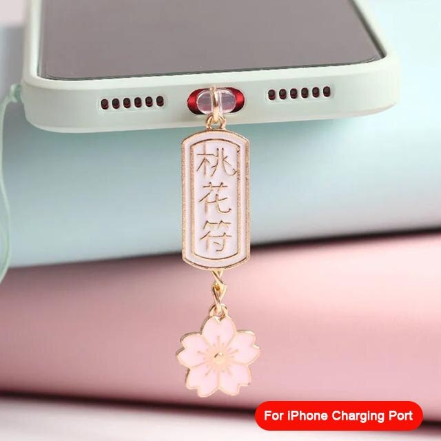 Telefon charm anti damm plugg kawaii tecknad laddning port damm pluggar söt ladd dammskydd skydd för iphone 7 x xr: G