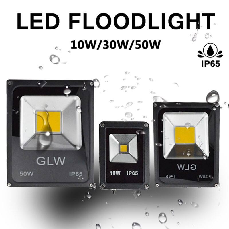 LED Flood Light Spotlight voor Building Waterdichte IP65 Outdoor 10W30W50W AC/DC 12V COB Geïntegreerde Landschap Tuin