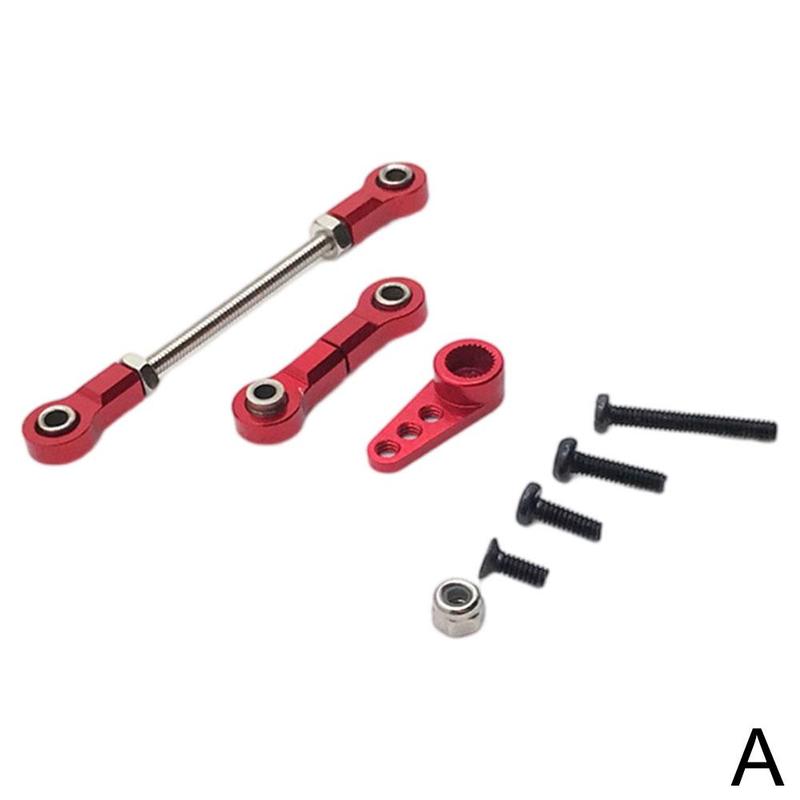 For wltoys mosquito car mini 1/28 rc car metal modification arm link & steering gear parts, steering gear link, steering and up to  a3 q 6: A