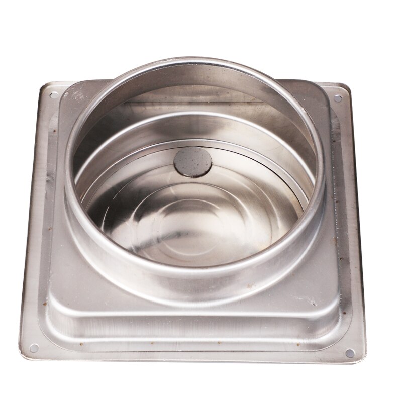 Wall Air Vent Exhaust Fan Pipe Check Valve Dia. 150mm For Kitchen Toilet Ventilation System Exhaust Flue Pipe Stainless Steel