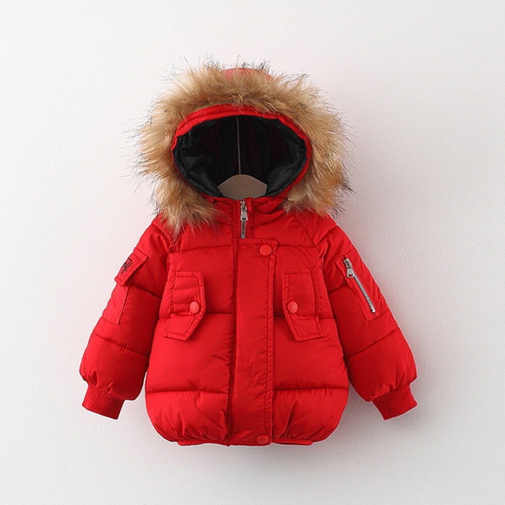 Crianças de inverno quente do bebê meninas casaco – Grandado
