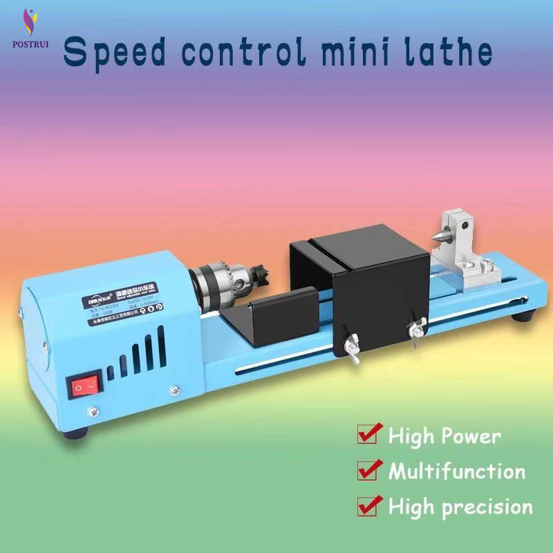 150W DIY Woodworking Pearl Lathe Machinery Electric Woodworking Mini Lathe Grinding Polishing Machine