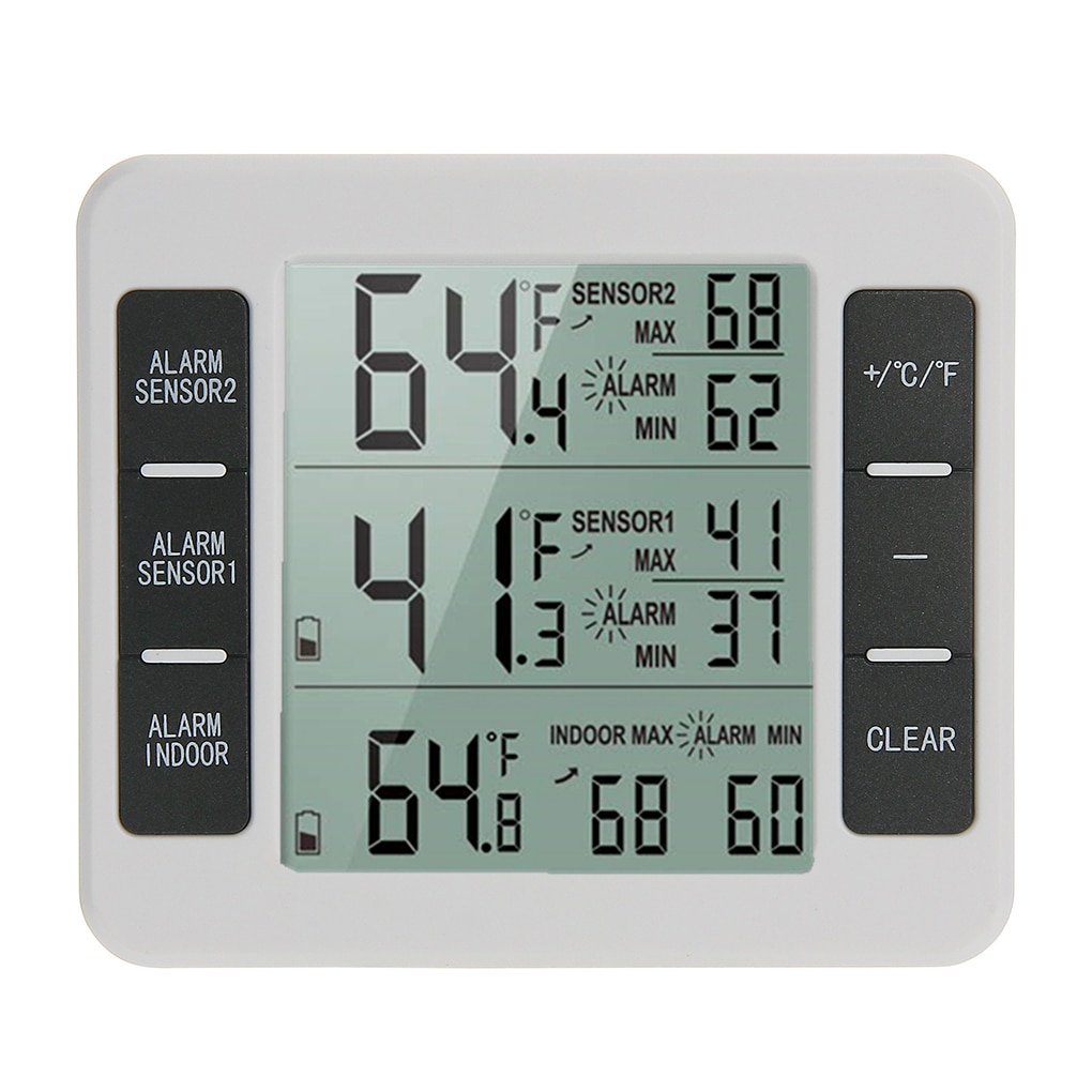 Home Wireless Indoor Outdoor Thermometers Electronic Refrigerator Thermometer Temperature Measuring Device
