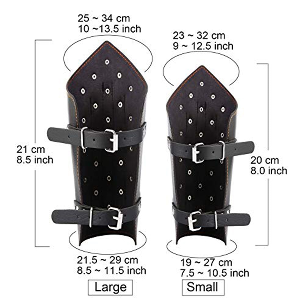 HZMAN 2 Pack Unisex Black Faux Leather Dragon Scale Gauntlet Wristband Wide Bracer Arm Armor Cuff