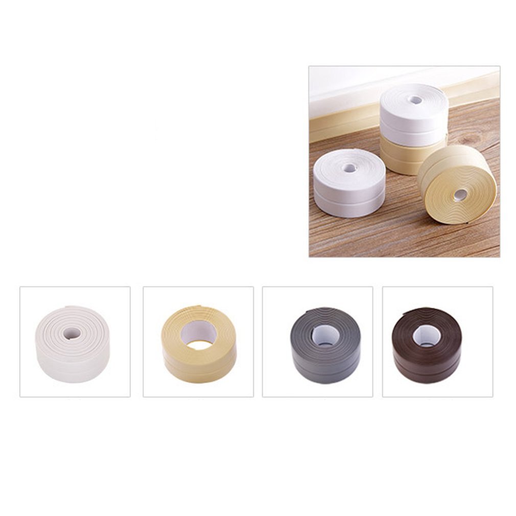 Self-Adhesive Waterproof PVC Tape For Kitchen & Bathroom – Anti-Mold Wall Sealing, 1 Roll