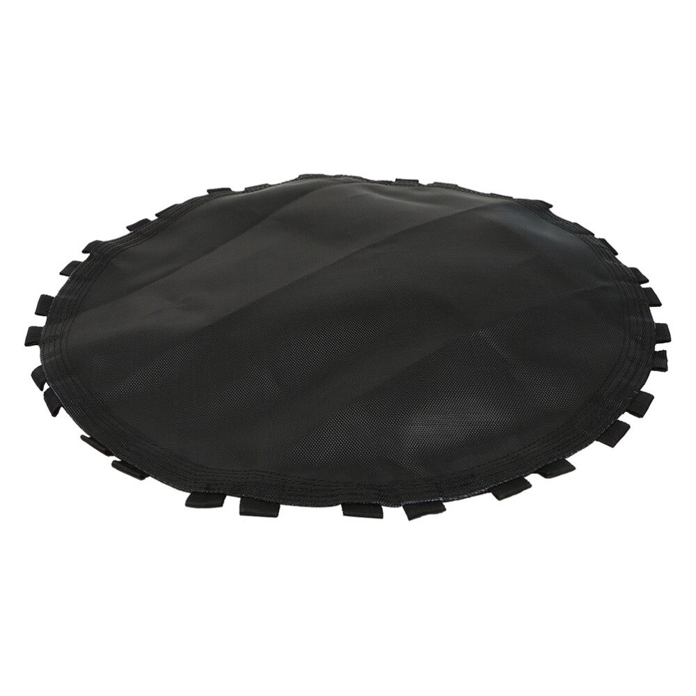 1pc vejrbestandig rund trampolin udskiftning pad sort hoppeklud med kroge (sort)