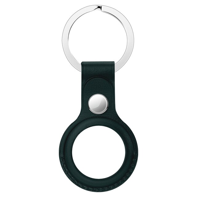 BOROFONE – housse de Protection en cuir pour étiquettes aériennes Apple, étui de luxe, antichoc, pour localisateur et traqueur: Green