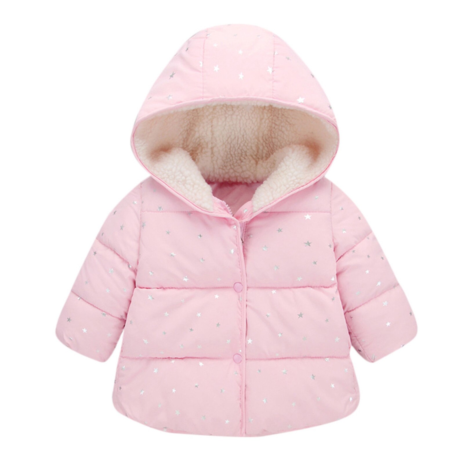 Kinderen Kids Baby Meisje Jongen Winter Kapmantel Jas Warme Bovenkleding Kleding: Roze / 3-4 Years