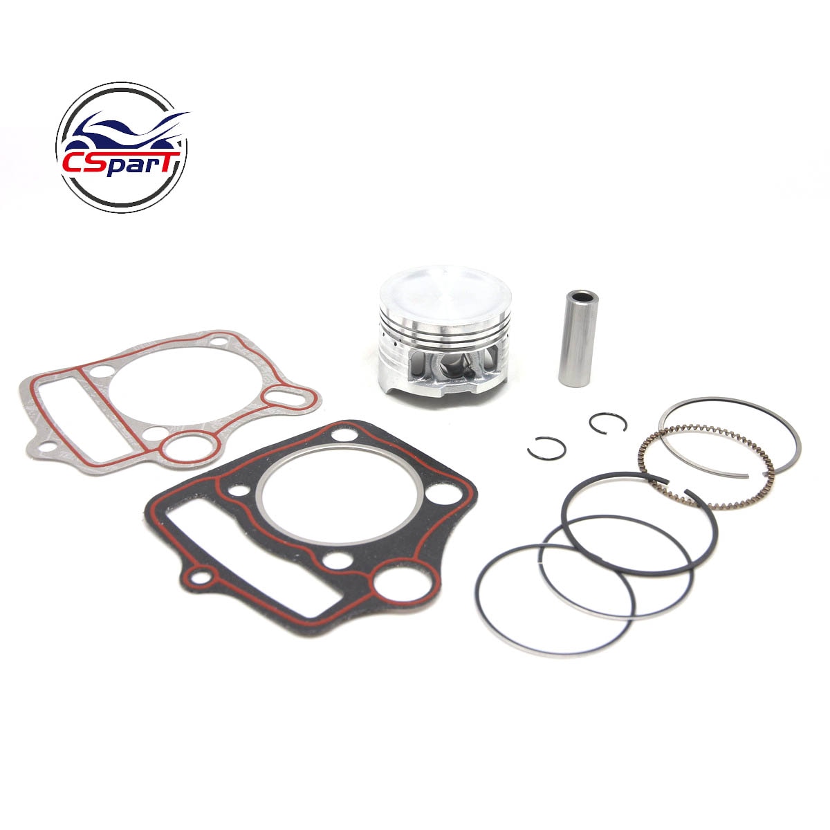 Kit de anillos de pistón de 52,4 MM y 13MM, piezas de motos Dirt Pit, 125CC, 1P52FMI, para YX125, Locin, PBR, Dax, Monkey
