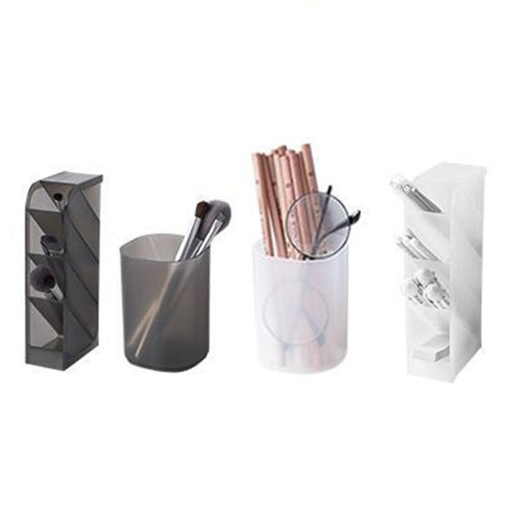 Hem penna kontor skola lagring cylinder form multi rutnät pennhållare multifunktion brevpapper delat skrivbord
